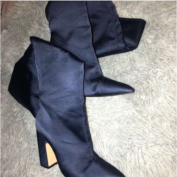 Zara satin knee high boots - Picture 6 of 7